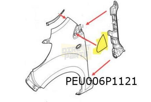 Peugeot 107 (-7/14) sierafdekking op voorscherm Links Origin, Auto-onderdelen, Carrosserie, Spatbord, Citroën, Peugeot, Nieuw