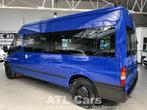 Ford Transit FORD TRANSIT 2.4D !101.000KM! 8+1 LANG AIRCO, Autos, Camionnettes & Utilitaires, Tissu, 9 places, Bleu, Propulsion arrière