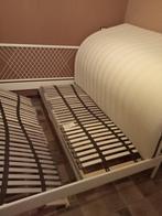 Bed 160-200+ lattenbodems, Huis en Inrichting, Ophalen, Wit, Zo goed als nieuw, 200 cm