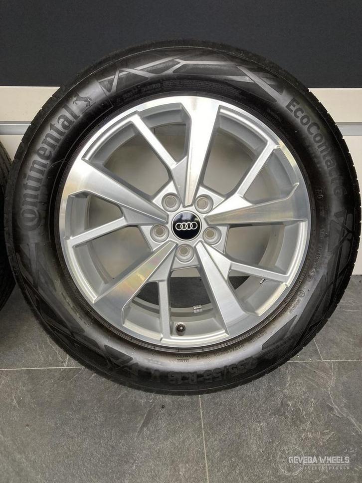 18” originele Audi Q3 F3 (sportback) velgen + banden 5x112, Auto-onderdelen, Banden en Velgen, Banden en Velgen, Zomerbanden, 18 inch