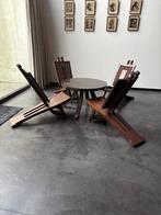 Afrikaans tafeltje met lepelstoelen, Antiek en Kunst, Ophalen