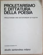Proletarismo e dittatura della poesia - Prolétarisme et dict, Emilio Isgro, Utilisé, Enlèvement ou Envoi, Plusieurs auteurs