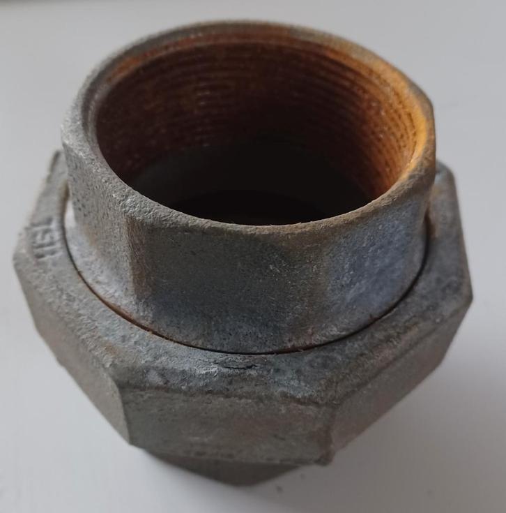 V/V 2 ¼ " stalen verbindingsconnector (intern Ø=60 mm), Doe-het-zelf en Bouw, Sanitair, Ophalen of Verzenden