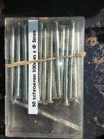 50 schroeven met - kop ( 100 mm x 5mm ), Ophalen, Zo goed als nieuw, 50 tot 100 mm, Schroeven