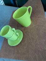 Mug + mini tasses à café (6+6) vert anis, Comme neuf