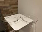 Set van 2 transparante borden Duralex glas, Huis en Inrichting, Keuken | Servies, Ophalen of Verzenden, Glas, Bord(en)