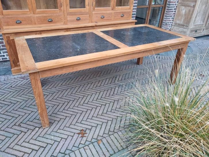 Table à manger en teck, Maison & Meubles, Tables | Tables à manger, Comme neuf, Enlèvement ou Envoi