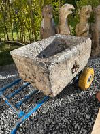 Oude natuurstenen trog / voederbak, Ophalen