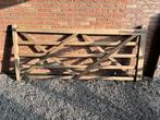 Exotische houten omheining, Tuin en Terras, Tuinpoorten, Ophalen, Gebruikt, 100 tot 150 cm, Hout