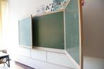 schoolbord authentiek  2.60 x 1.30 m, Ophalen, Gebruikt, Www.brokantiek.be, Doorniksesteenweg 410  8583  BOSSUIT