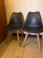 Prachtige blauwe Nora Scandinavische stoelen, Ophalen, Zo goed als nieuw