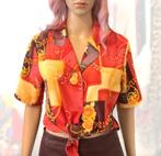 Vintage blouse with beautiful print (size S/M), Kleding | Dames, Maat 38/40 (M), Ophalen of Verzenden, Zo goed als nieuw, Vintage
