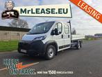 LEASING BESTELWAGEN PEUGEOT BOXER OPEN LAADBAK DC NIEUW 0 KM, Auto's, Bestelwagens en Lichte vracht, Automaat, Euro 6, Bedrijf