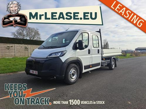 LEASING BESTELWAGEN PEUGEOT BOXER OPEN LAADBAK DC NIEUW 0 KM, Auto's, Bestelwagens en Lichte vracht, Bedrijf, Te koop, Peugeot