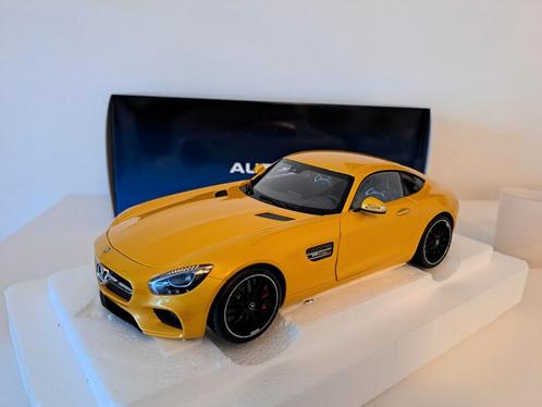 Mercedes AMG GT S AUTOART 1/18 Nieuw Geel 1/18 Nieuw, Hobby en Vrije tijd, Modelauto's | 1:18, Nieuw, Auto, Autoart, Ophalen of Verzenden