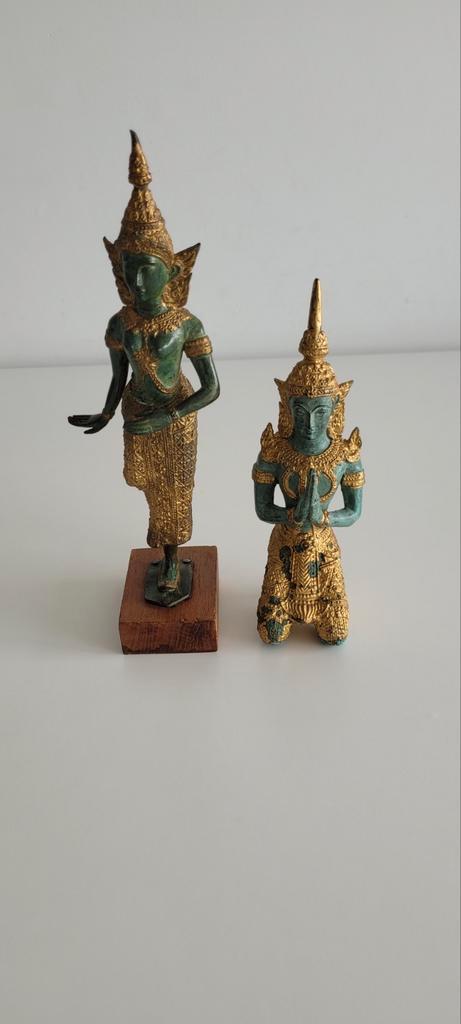 Koppel tempelwachters (origineel), Maison & Meubles, Accessoires pour la Maison | Statues de Bouddha, Utilisé, Enlèvement