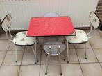 Vintage kindertafeltje met vier stoeltjes, Ophalen of Verzenden, Stoel(en)