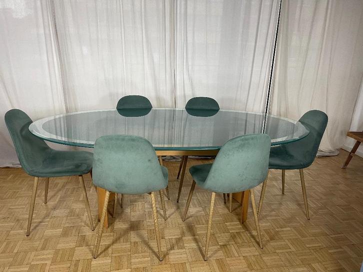 Table à manger 2m + 6 chaises Maisons du Monde, Maison & Meubles, Tables | Tables à manger, Comme neuf, 100 à 150 cm, 100 à 150 cm