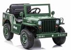 Army Jeep, Willys jeep, 4 wiel aandrijving, 1 persoons ***NI, Kinderen en Baby's, Speelgoed | Buiten | Accuvoertuigen, Nieuw, Ophalen of Verzenden