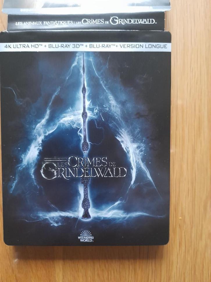 the Crimes of Grindelwold 4K +3D +2D france steelbook, Cd's en Dvd's, Blu-ray, Zo goed als nieuw, Science Fiction en Fantasy, 3D