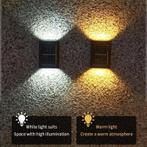4 Draadloze LED Solar Wandlampen Deluxe, Nieuw, Zonne-energie, Led, Wandlamp