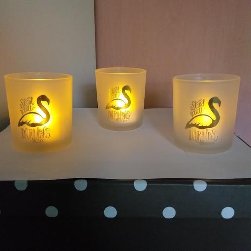 Trois  photophores DARLING, Huis en Inrichting, Woonaccessoires | Kandelaars en Kaarsen, Nieuw, Ophalen of Verzenden