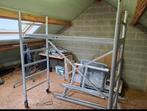 Échafaudage roulant alu PRO – complet avec allonges, Doe-het-zelf en Bouw, Steigers, Ophalen, Zo goed als nieuw, Rolsteiger of Kamersteiger