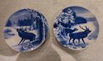 2 decoratieve borden uit de hertenserie Villeroy en Boch, Ophalen of Verzenden