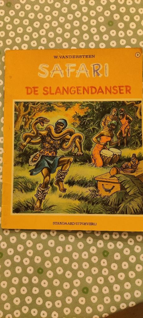 Safari - 9 - de slangendanser, Boeken, Stripverhalen, Gelezen, Eén stripboek, Ophalen
