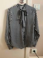 Chemisier H&M rayé blanc et noir avec noeud taille 34, Vêtements | Femmes, Blouses & Tuniques, Porté