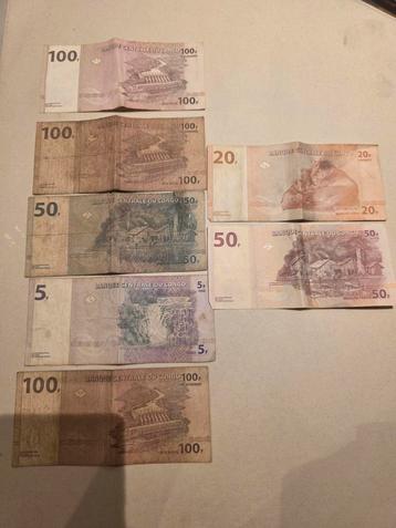 Oude bankbiljetten congo, Enlèvement ou Envoi, Billets de banque
