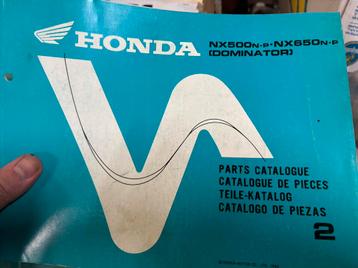 Moteur Honda Partslist pour le Dominator 1992, Enlèvement ou Envoi, Honda