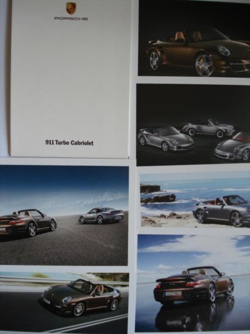 Lot de 6 cartes postales Porsche 911 Turbo Cabriolet 2007, Collections, Marques automobiles, Motos & Formules 1, Neuf, Voitures