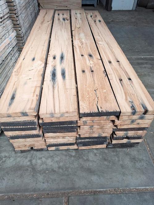 Oud eiken  spoorplanken  bielzen  planken  wagondelen, Doe-het-zelf en Bouw, Hout en Planken, Zo goed als nieuw, Eiken, Ophalen