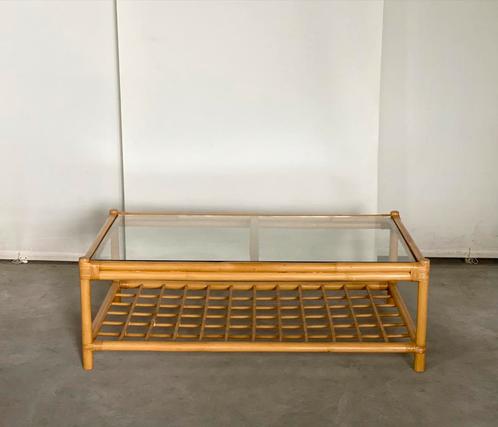 Salontafel | Rotan | Rechthoek, Huis en Inrichting, Tafels | Salontafels, Rond, Ophalen