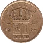 België 20 centimes Legende in Nederlands - 'BELGIË', Ophalen of Verzenden, Losse munt