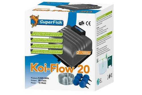 Kit de pompe à air Superfish Koi-Flow 20, boule à air complè, Jardin & Terrasse, Accessoires pour étangs, Neuf, Pompe de bassin