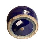 Vase Pansu Bleu Style Chine Marqué 80 K, Enlèvement ou Envoi