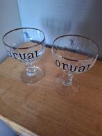 ORVAL Bierglazen op voet, Verzamelen, Biermerken, Ophalen of Verzenden, Nieuw, Glas of Glazen, Overige merken