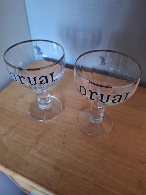ORVAL Bierglazen op voet, Verzamelen, Biermerken, Nieuw, Glas of Glazen, Overige merken, Ophalen of Verzenden