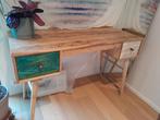 Bureau met laden, mangohout, Huis en Inrichting, Ophalen, Zo goed als nieuw, Bureau