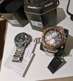 montre, Handtassen en Accessoires, Horloges | Heren, Staal, Staal, Zo goed als nieuw, Polshorloge