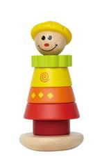 Houten stapelfiguur Jill Hape houten speelgoed, Ophalen of Verzenden, Nieuw, Kraamcadeau
