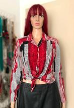 Superbe blouse vintage (taille S/M), Rouge, Enlèvement ou Envoi, Taille 36 (S), Vintage