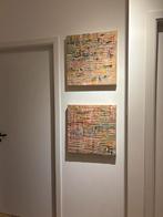 Schilderij kleurtjes, Antiek en Kunst, Kunst | Schilderijen | Modern, Ophalen