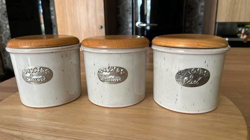 Set 3 voorraadpotten, Huis en Inrichting, Keuken | Potten en Pannen, Zo goed als nieuw, Ophalen of Verzenden