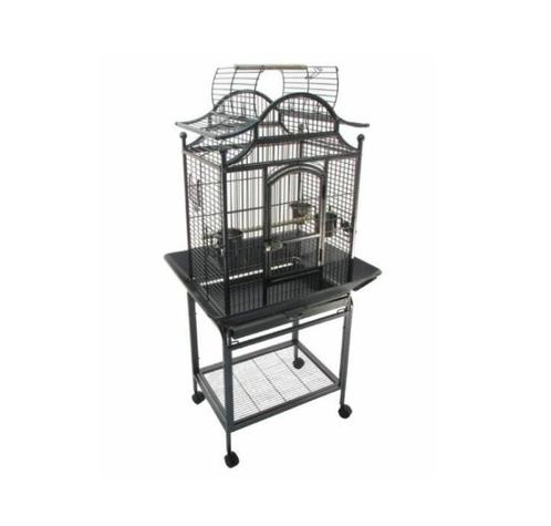 Papegaaienkooi Bologna Vogelkooi met Wielen - 56x42x145 cm, Dieren en Toebehoren, Vogels | Hokken en Kooien, Nieuw, Vogelkooi