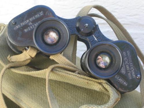 Jumelles Kershaw 1944 prismatic n°2 MKIII binoculars + étui, Collections, Objets militaires | Seconde Guerre mondiale, Armée de terre