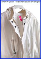 3/4 witte poncho-jas (ideaal voor fietsers en scooters), Fietsen en Brommers, Gebruikt, Soft Grey (US), Ophalen of Verzenden, L