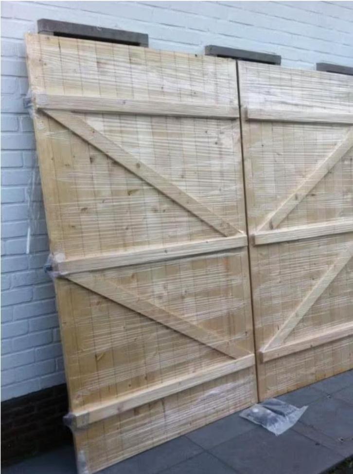 garagepoort grenen garagepoort garagedeur, Doe-het-zelf en Bouw, Deuren en Vliegenramen, Garagedeur, Ophalen